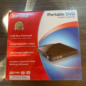Buffalo Portable DVD Player - Red and Blue